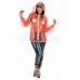 KLEMARO PVC Plastik - Jacke Regenjacke 70er-Style Damen JA17 JELLY COAT 