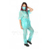 KLEMARO PVC Plastik - Pflege-Kasack mit Hose UN37 SCRUBS